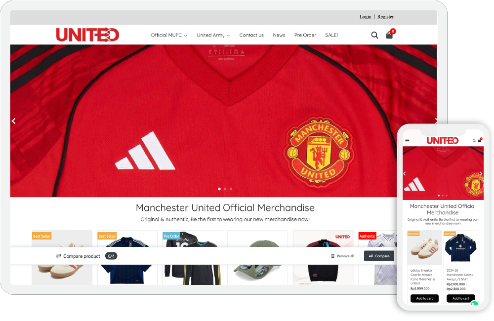 redevilshop.com - Welcome to United Fan Shop Indonesia